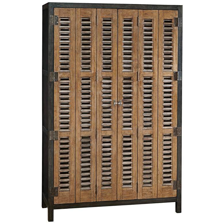 Image 1 Moderne Muse 49" Wide Libations Bottle and Wine Cabinet