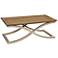 Moderne Muse 52" Wide Bisque Rectangular Cocktail Table