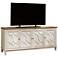 Moderne Muse 76" Wide Bisque 4-Door Entertainment Console