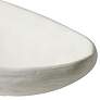 Modernist 19 1/2" Wide White Plaster Decorative Bowl