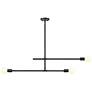 Thumbnail2 of Modernist 40 3/4" Wide Matte Black 3-Light Pendant