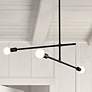 Thumbnail1 of Modernist 40 3/4" Wide Matte Black 3-Light Pendant