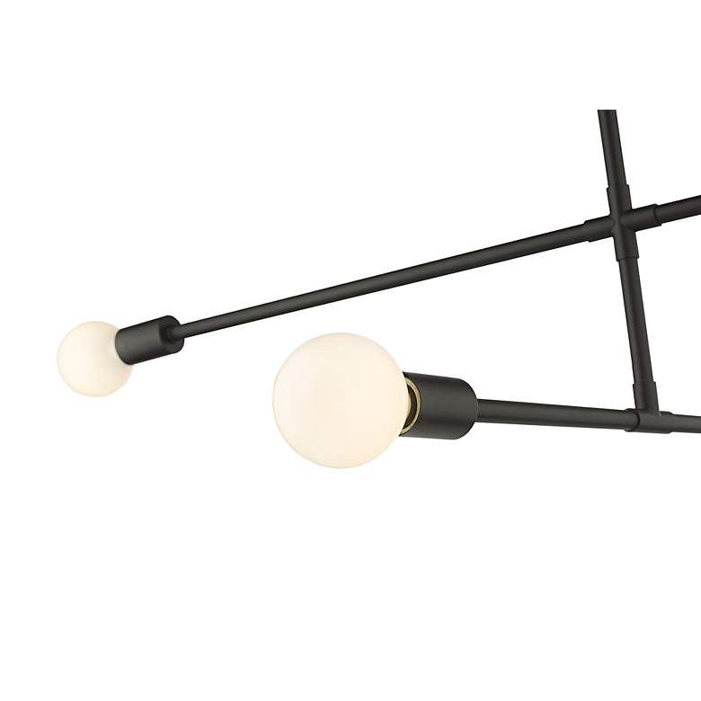 Image 4 Modernist 40 3/4" Wide Matte Black 3-Light Pendant more views