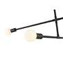 Thumbnail4 of Modernist 40 3/4" Wide Matte Black 3-Light Pendant more views