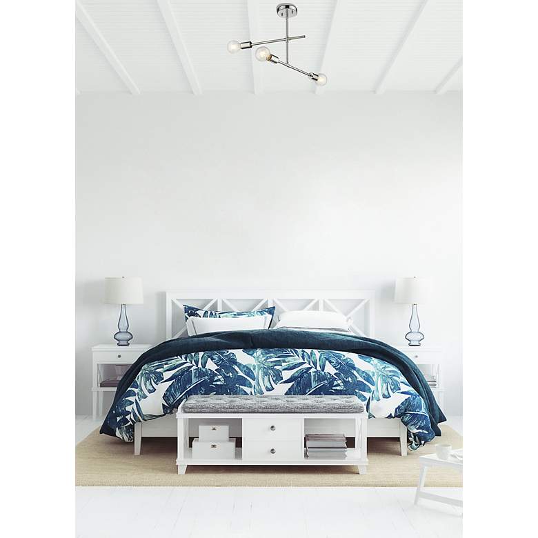 Image 5 Modernist by Z-Lite Chrome 3 Light Semi Flush Mount more views