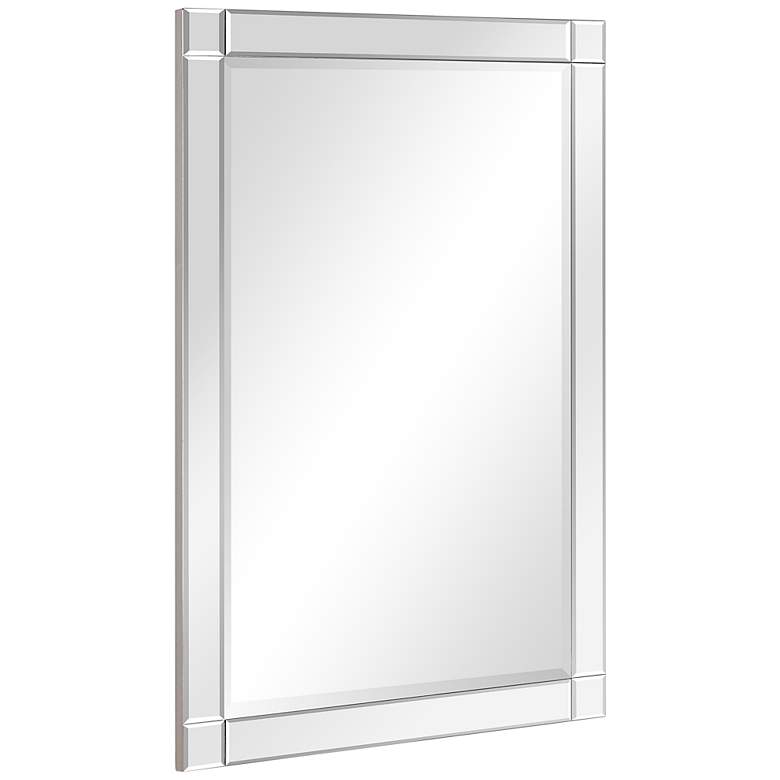 Image 4 Moderno 24 inch x 36 inch Squared Corner Rectangular Wall Mirror more views