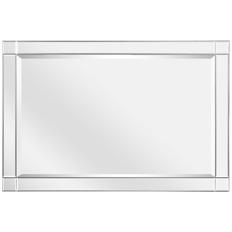 Image 5 Moderno 24 inch x 36 inch Squared Corner Rectangular Wall Mirror more views