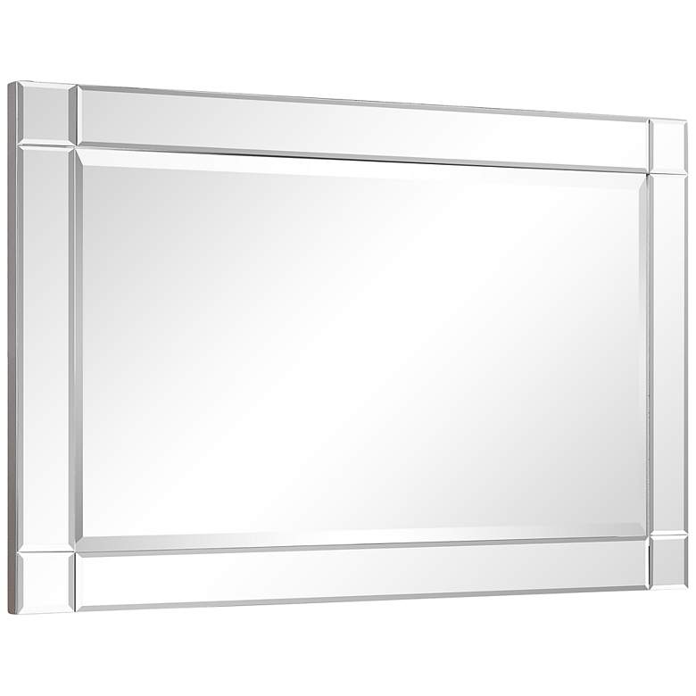 Image 6 Moderno 24 inch x 36 inch Squared Corner Rectangular Wall Mirror more views