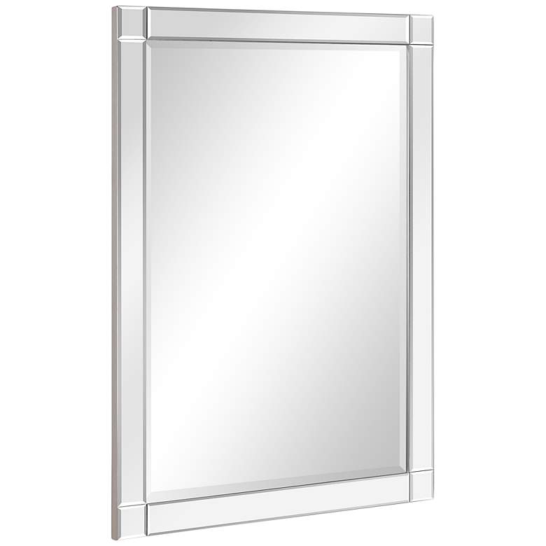 Image 3 Moderno 30" x 40" Squared Corner Rectangular Wall Mirror more views