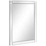 3_Moderno 30" x 40" Squared Corner Rectangular Wall Mirror more views