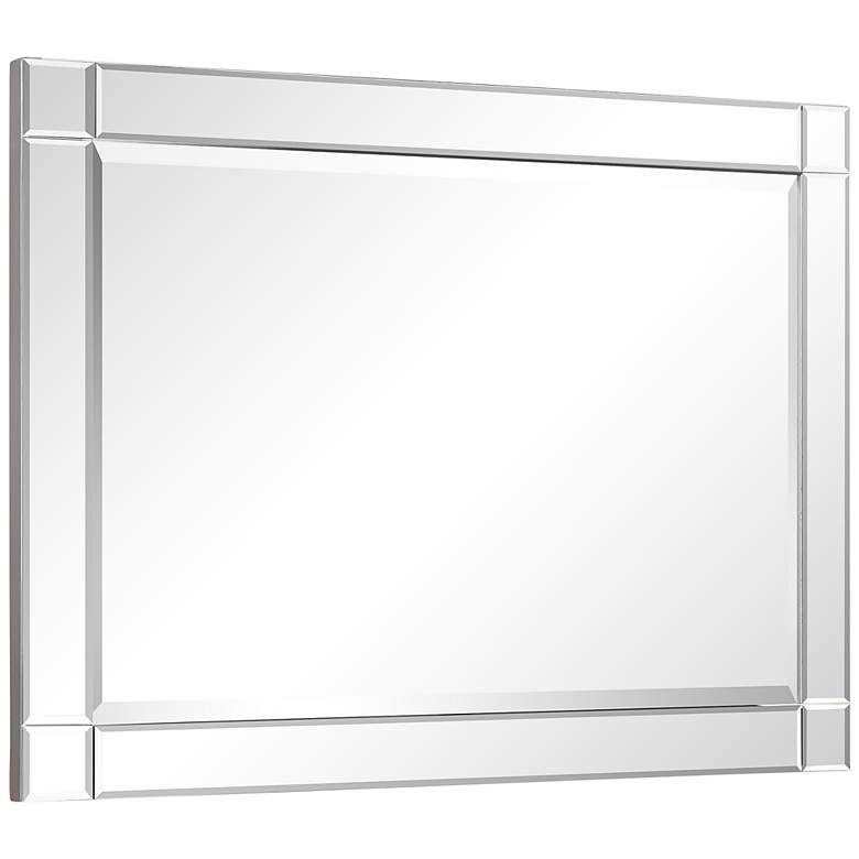Image 5 Moderno 30 inch x 40 inch Squared Corner Rectangular Wall Mirror more views