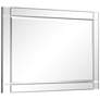 5_Moderno 30" x 40" Squared Corner Rectangular Wall Mirror more views