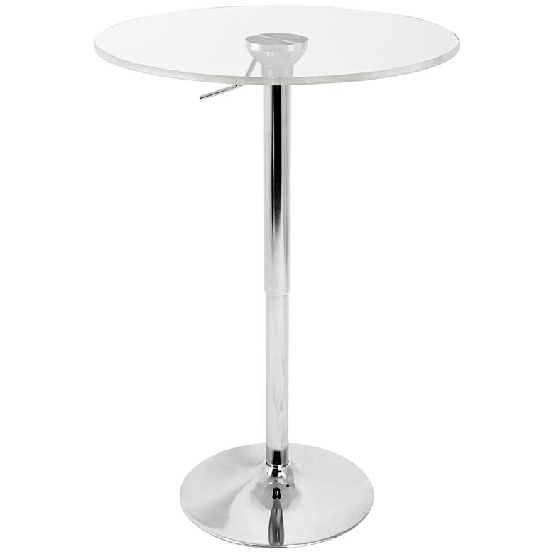 Image 1 Moderno Adjustable Clear Acrylic Bar Table