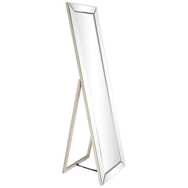 Image 3 Moderno Beveled 18 inch x 64 inch Rectangular Cheval Mirror