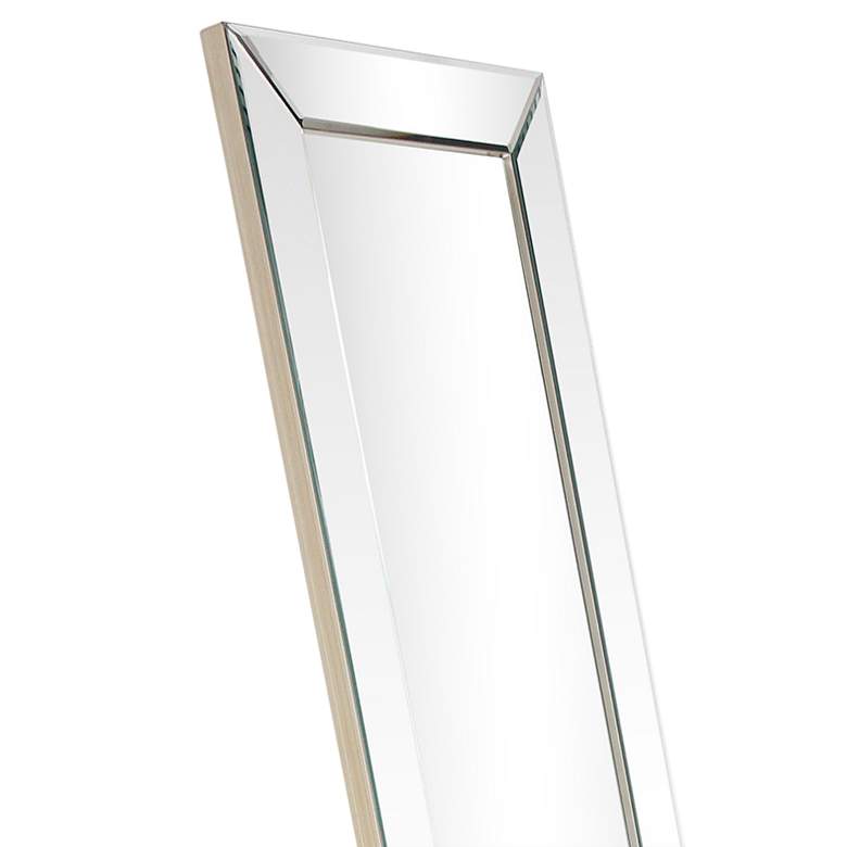 Image 4 Moderno Beveled 18" x 64" Rectangular Cheval Mirror more views