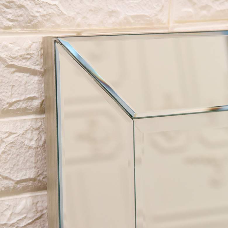 Image 5 Moderno Beveled 18" x 64" Rectangular Cheval Mirror more views