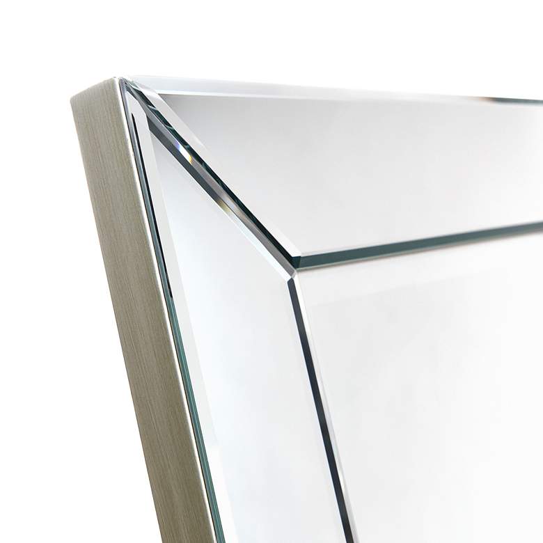 Image 7 Moderno Beveled 18 inch x 64 inch Rectangular Cheval Mirror more views