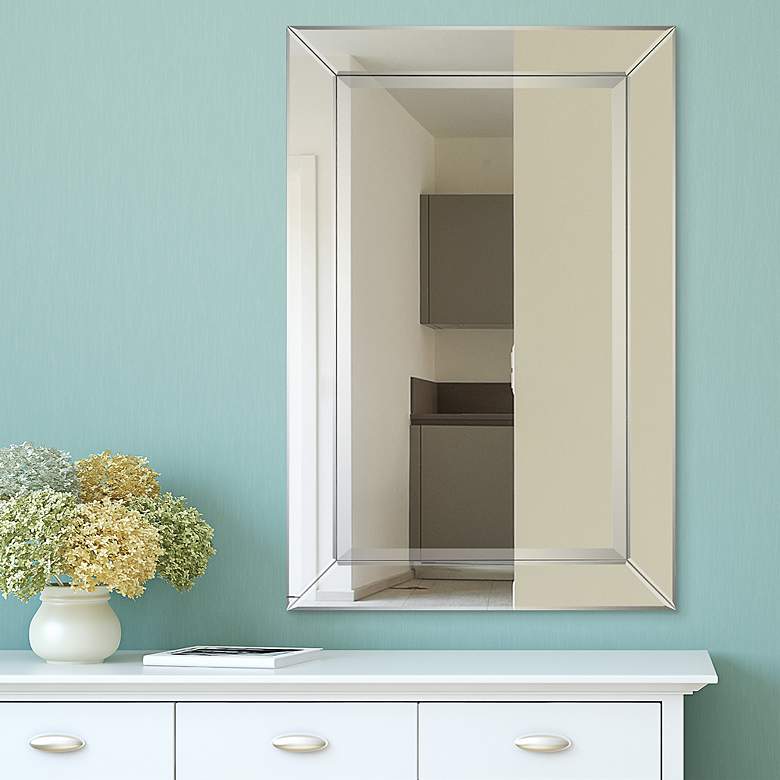 Image 1 Moderno Beveled 20 inch x 30 inch Rectangular Wall Mirror