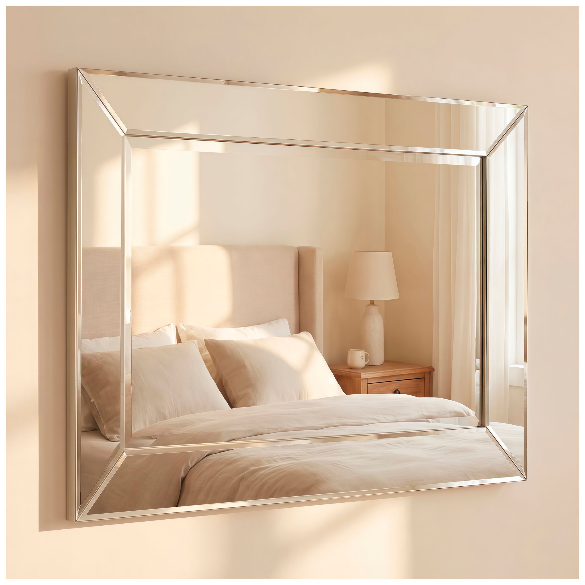 Moderno Beveled 20" x 30" Rectangular Wall Mirror