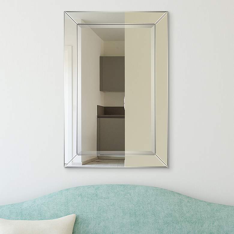 Image 1 Moderno Beveled 24 inch x 36 inch Rectangular Wall Mirror