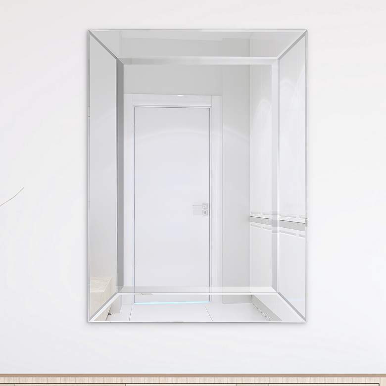 Image 1 Moderno Beveled 30 inch x 40 inch Rectangular Wall Mirror