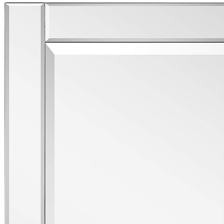 Image 2 Moderno Beveled 40 inch x 30 inch Oversized Rectangular Wall Mirror more views