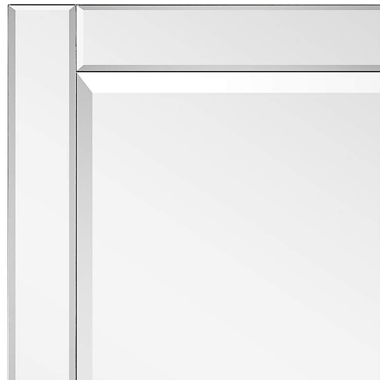 Image 2 Moderno Beveled 40" x 30" Oversized Rectangular Wall Mirror more views