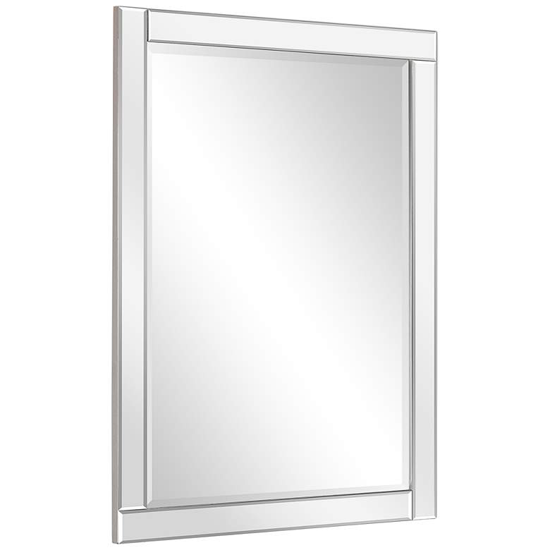 Image 3 Moderno Beveled 40" x 30" Oversized Rectangular Wall Mirror more views