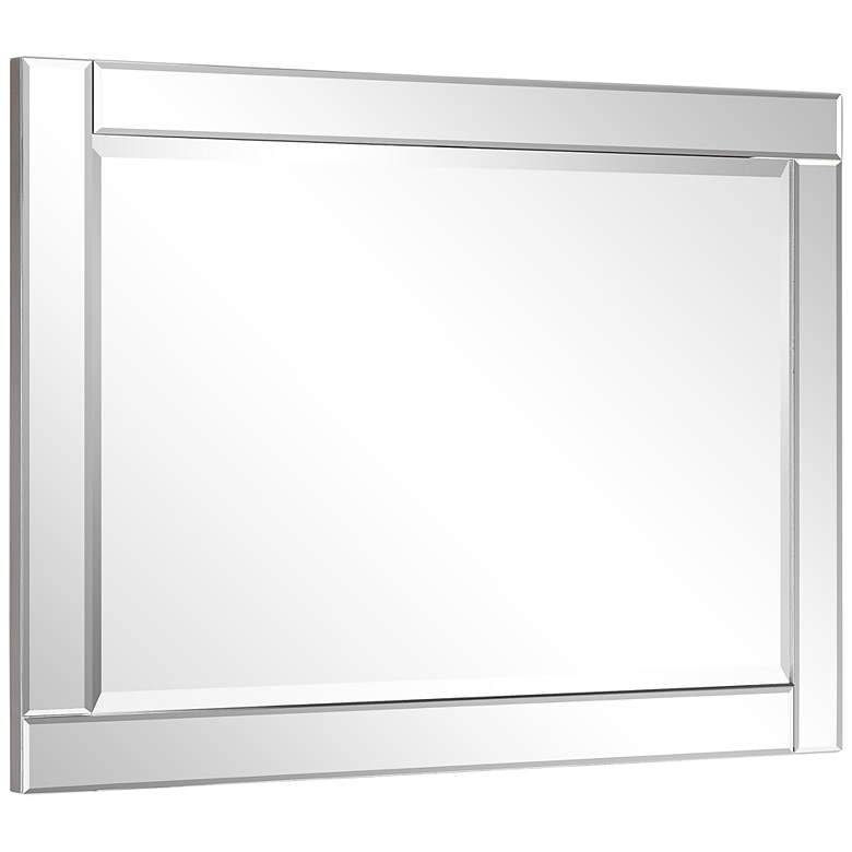 Image 5 Moderno Beveled 40 inch x 30 inch Oversized Rectangular Wall Mirror more views