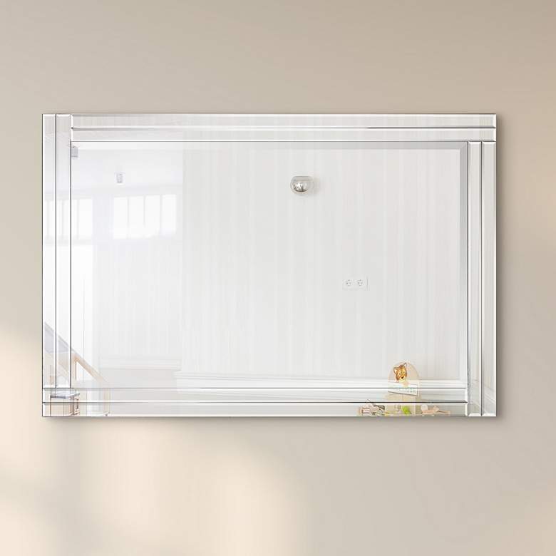 Image 2 Moderno Clear 24 inch x 36 inch Rectangular Wall Mirror