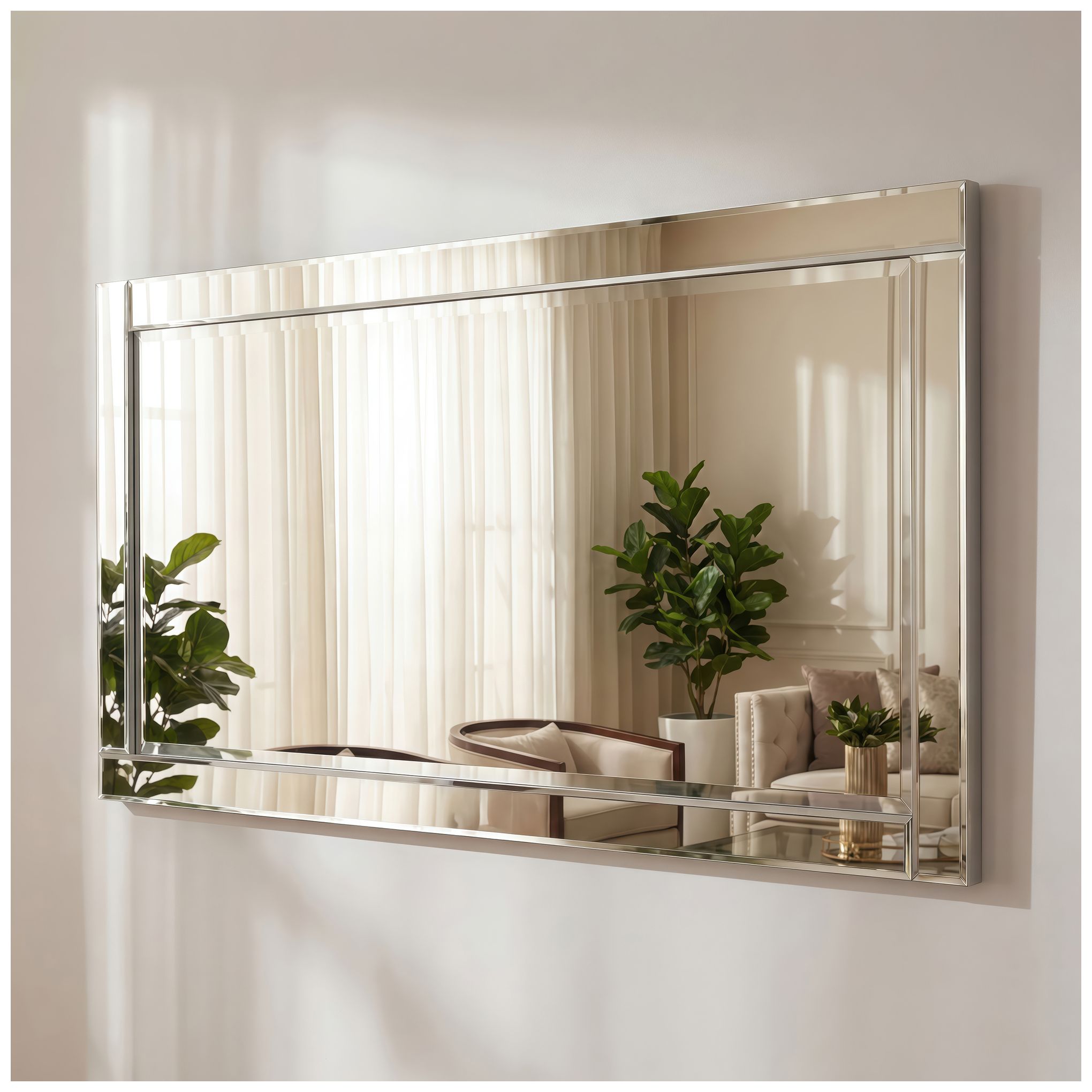 Moderno Clear 24" x 54" Rectangular Wall Mirror