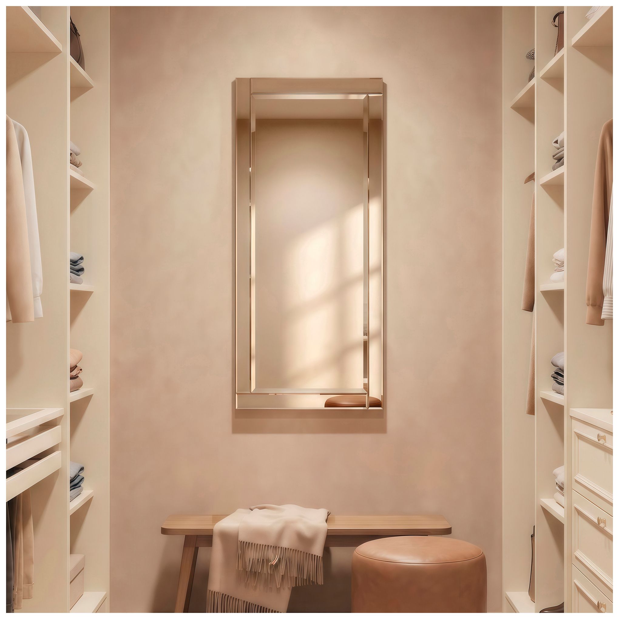 Moderno Clear 24" x 54" Rectangular Wall Mirror