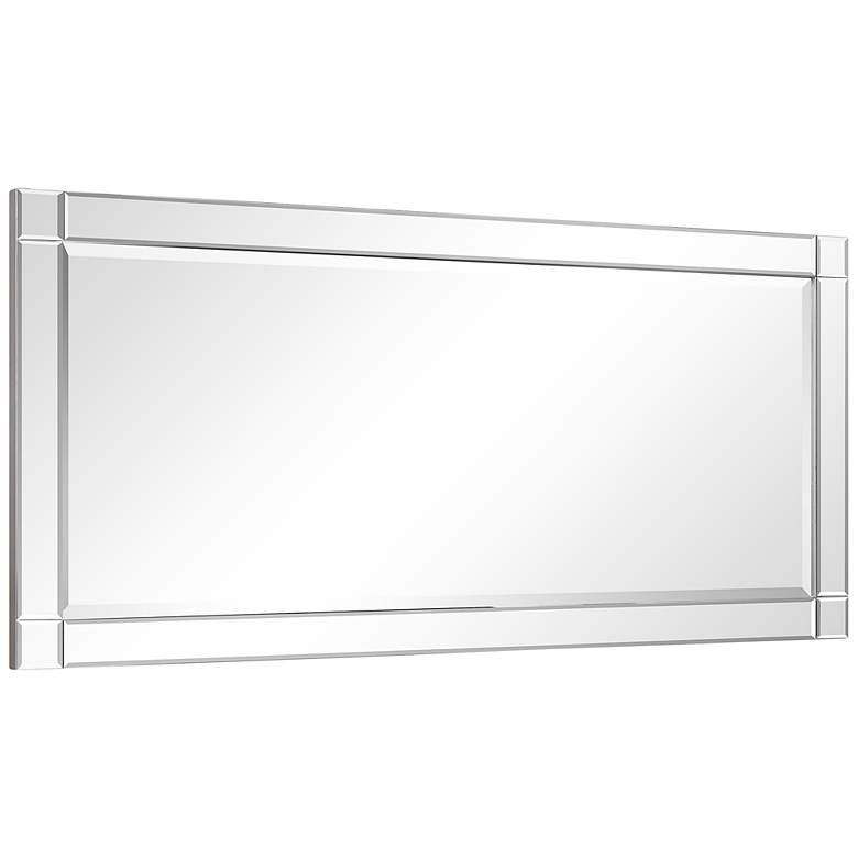 Image 5 Moderno Clear 24 inch x 54 inch Squared Corner Wall Mirror more views