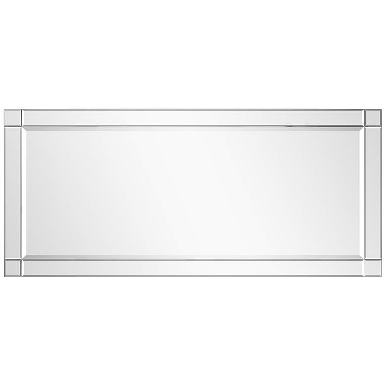 Image 7 Moderno Clear 24 inch x 54 inch Squared Corner Wall Mirror more views