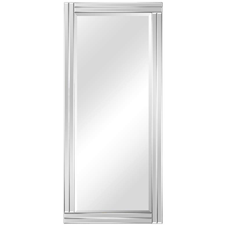 Image 3 Moderno Clear 24" x 54" Stepped Beveled Wall Mirror