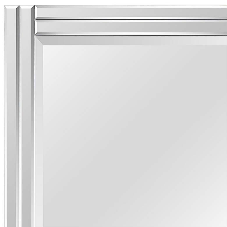 Image 4 Moderno Clear 24" x 54" Stepped Beveled Wall Mirror more views
