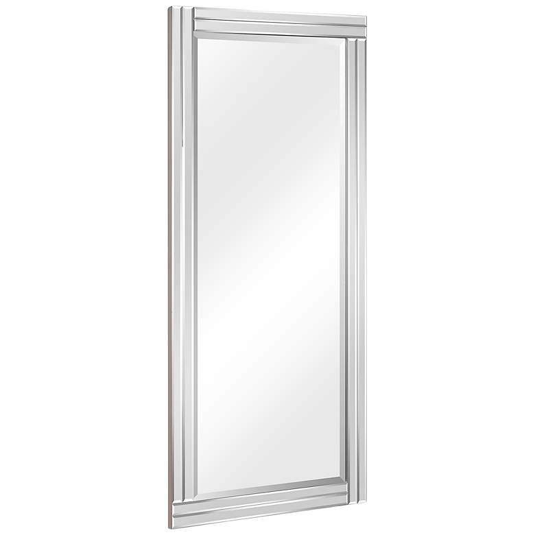 Moderno Clear 24 inch x 54 inch Stepped Beveled Wall Mirror more views