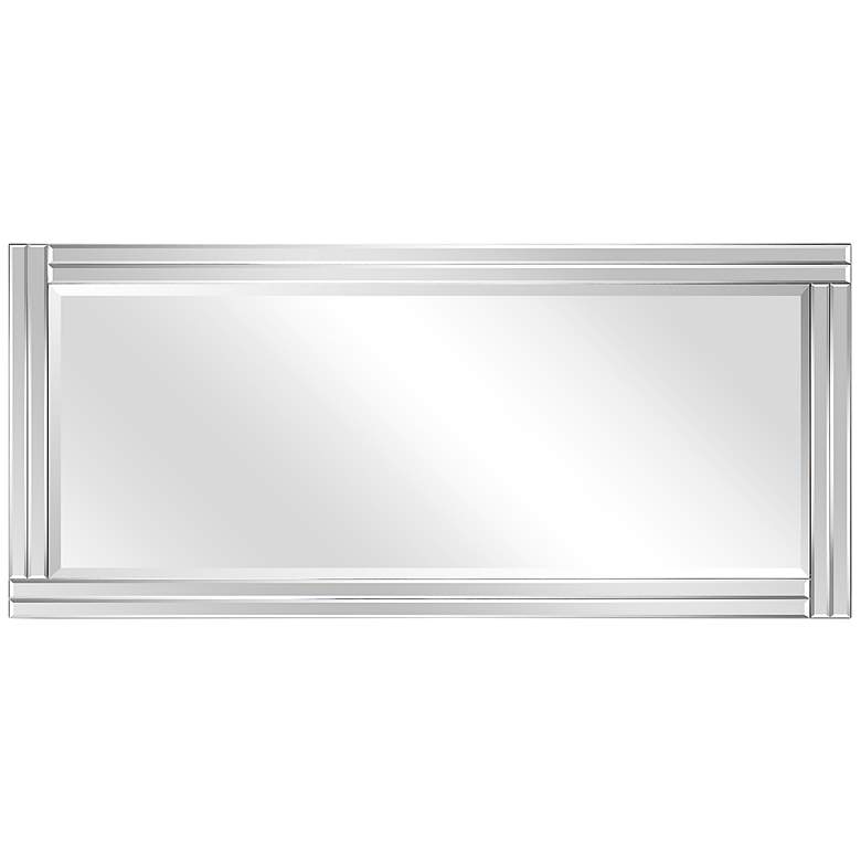 Image 7 Moderno Clear 24" x 54" Stepped Beveled Wall Mirror more views
