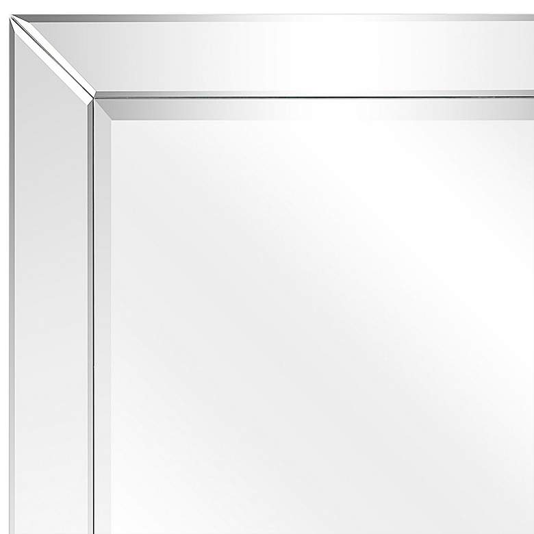 Image 4 Moderno Clear 24" x 54" Wood Rectangular Wall Mirror more views