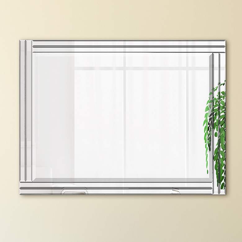 Image 2 Moderno Clear 30" x 40" Rectangular Wall Mirror
