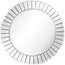 Moderno Multi-Faceted Beveled 32" Round Wall Mirror