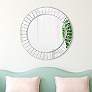 Moderno Multi-Faceted Beveled 32" Round Wall Mirror