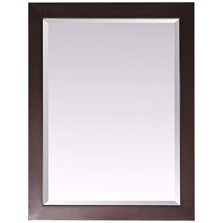 Image 1 Modero Espresso 32 inch High Rectangular Wall Mirror