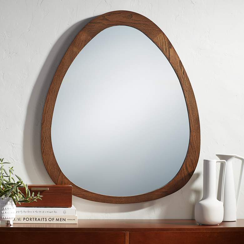 Image 1 Modero Mid-Century 34 3/4 inch High Wall Mirror