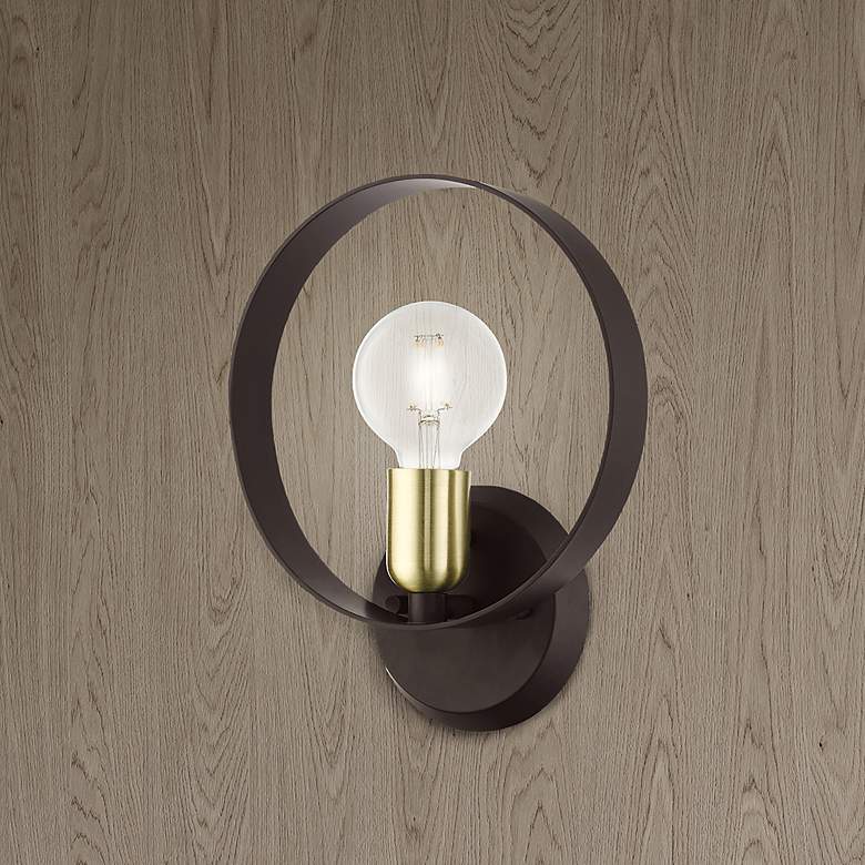 Image 1 Modesto 1 Light Bronze ADA Single Sconce