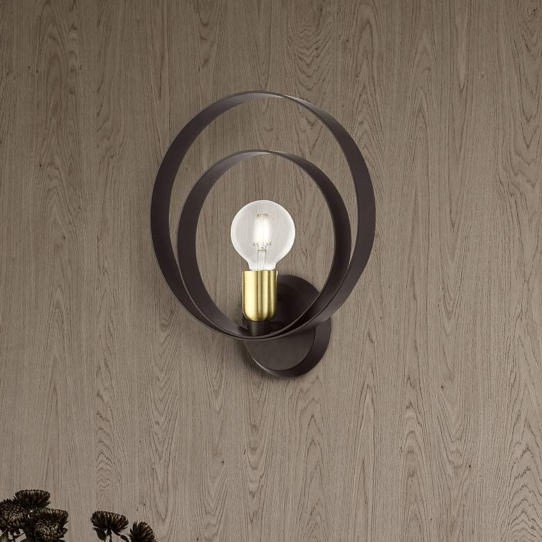 Image 1 Modesto 1 Light Bronze ADA Single Sconce