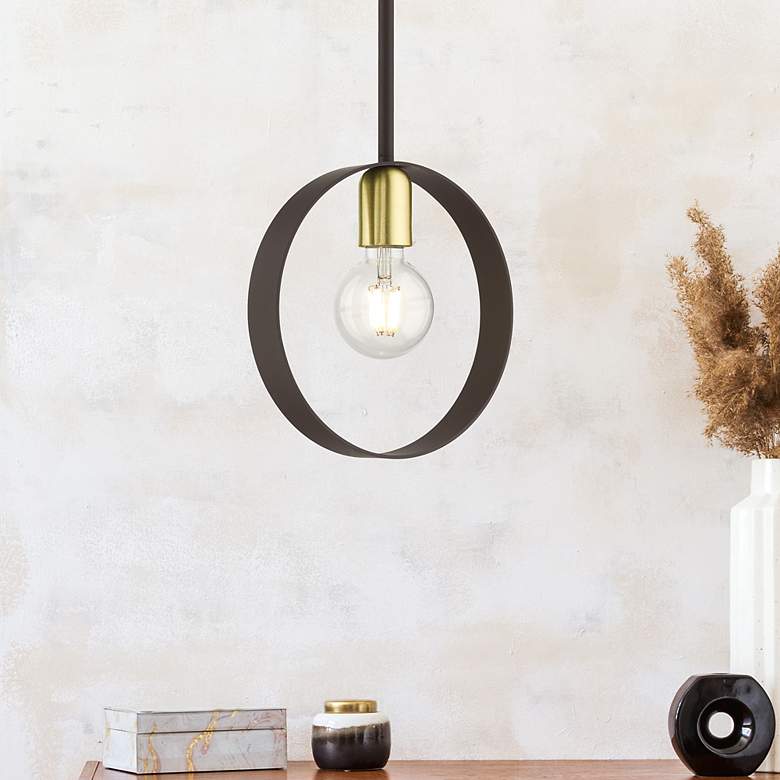 Image 1 Modesto 1 Light Bronze Pendant