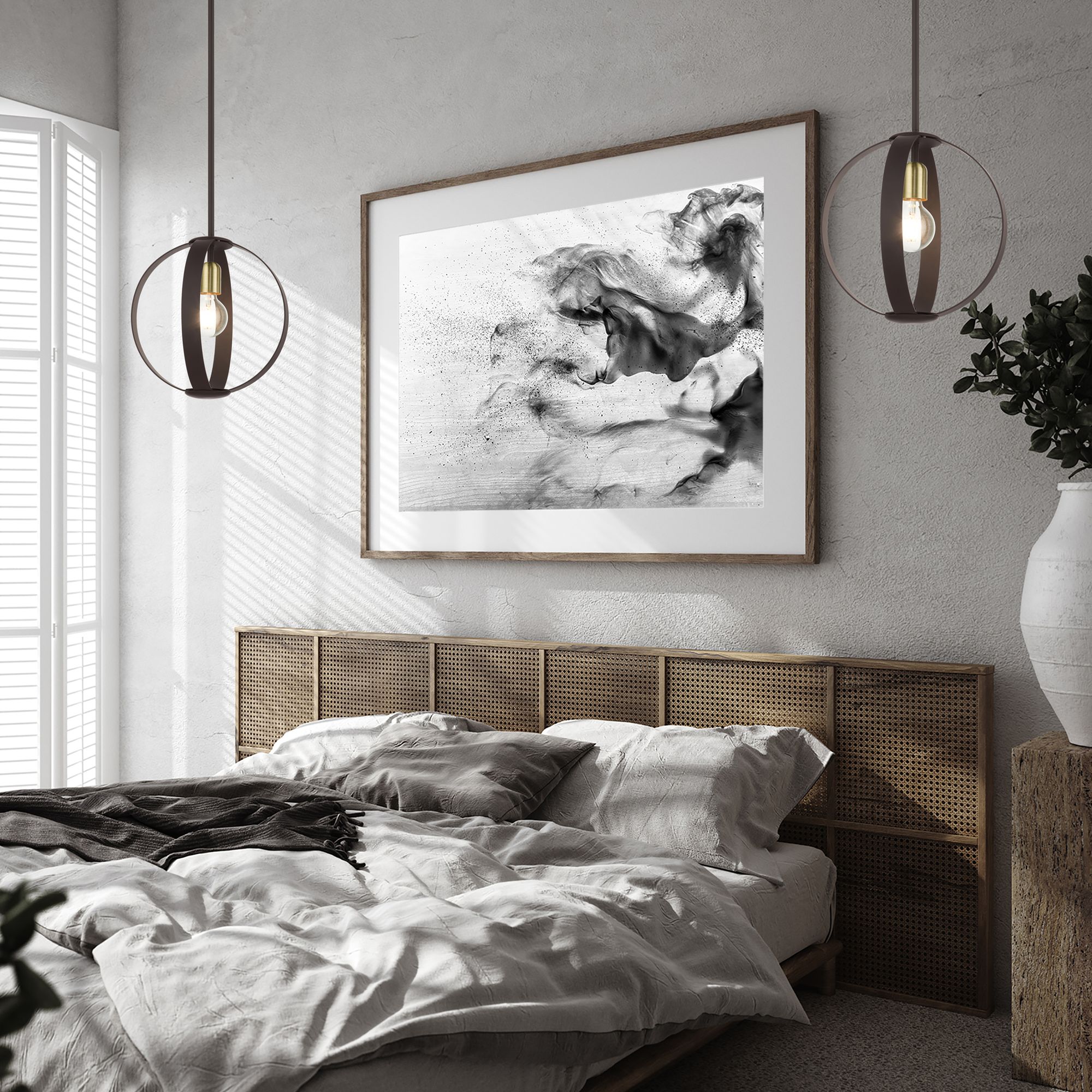 Modesto 1 Light Bronze Pendant