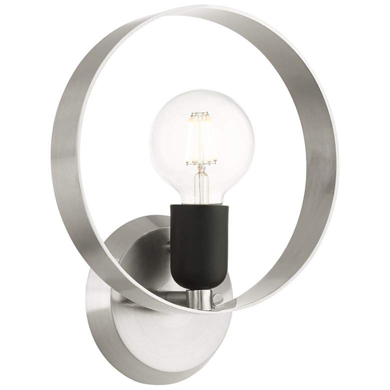 Image 1 Modesto 1 Light Brushed Nickel ADA Single Sconce