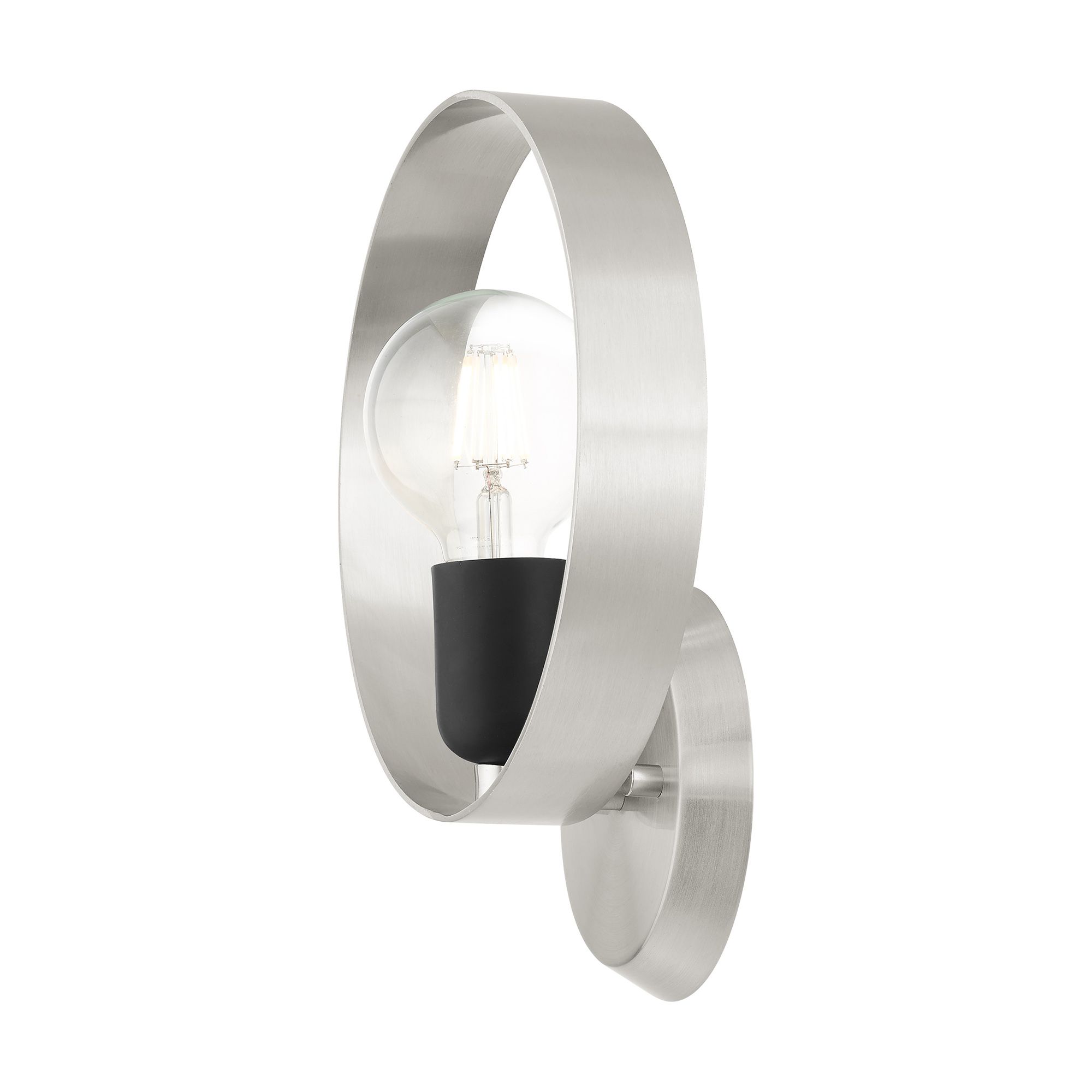 Modesto 1 Light Brushed Nickel ADA Single Sconce